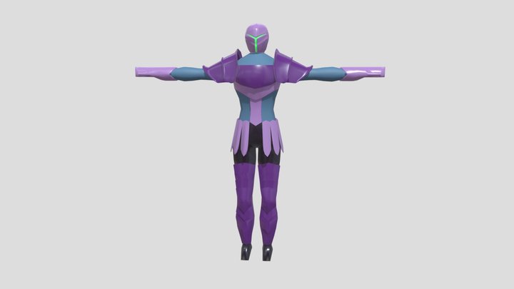 Low poly Boss Character 3D Model