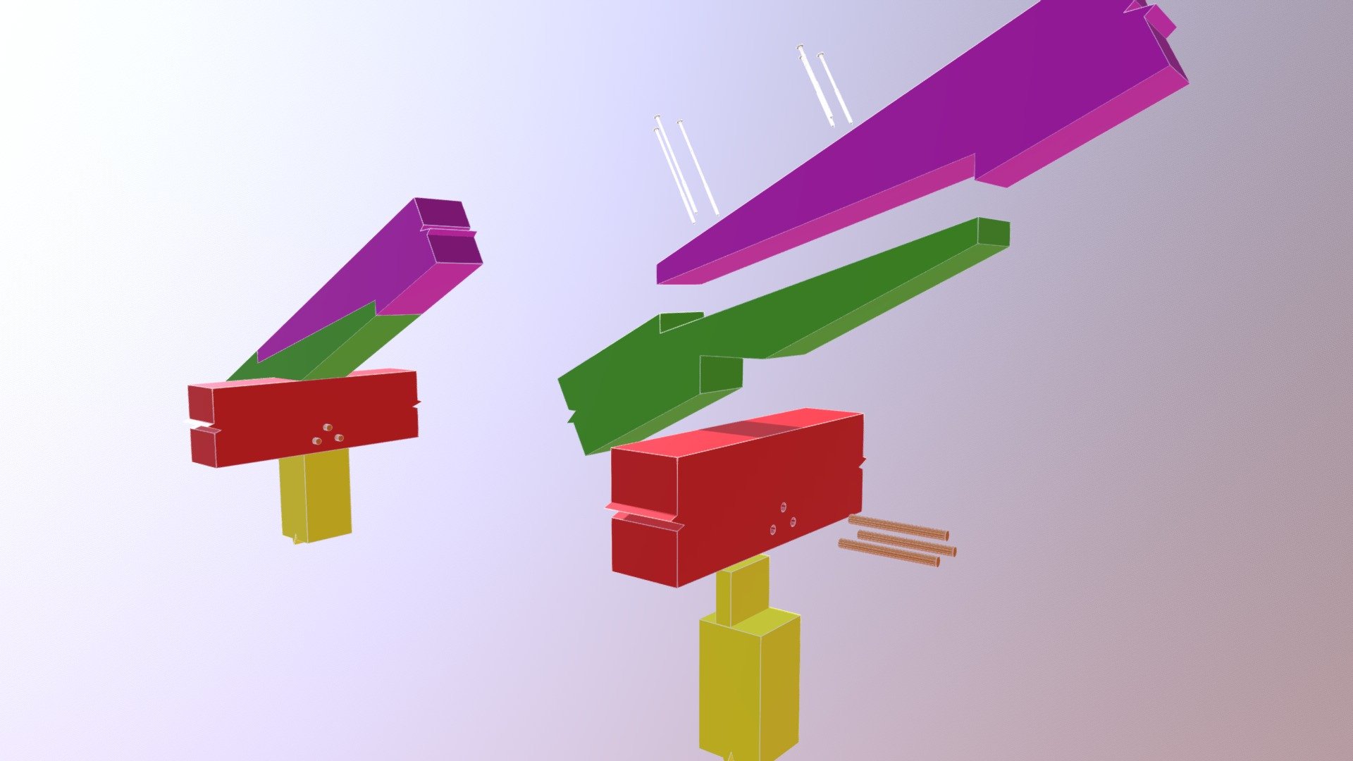 Rafter Scarf Joint - 3D model by Timber Frame HQ (@timberframehq ...