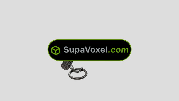 Ornate Green Keychain - Tripo vs SupaVoxel
