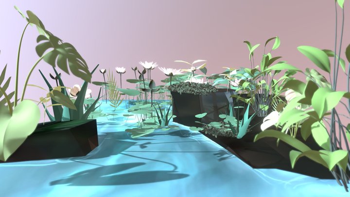 By the small pond 3D Model