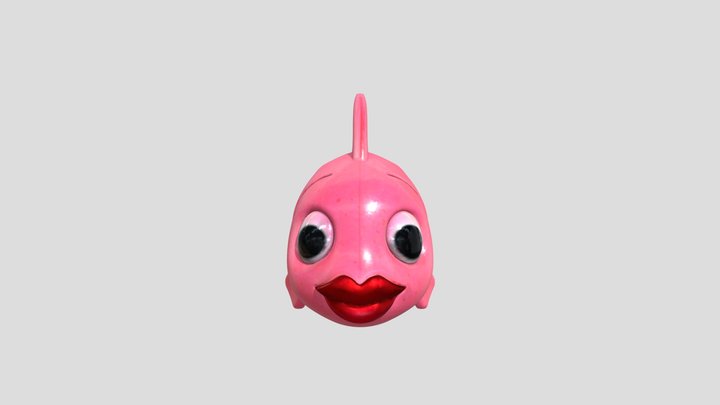 Pink Fish Toy 3D Model