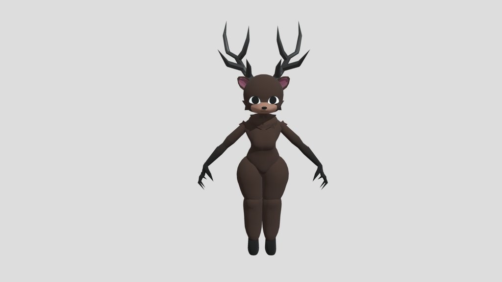 Female deer 99 night in the forest v1.5