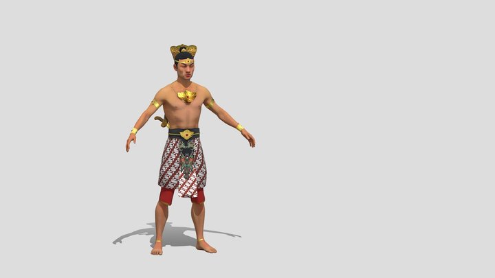 Javanese King Jayawisnuwardhana 3D Model