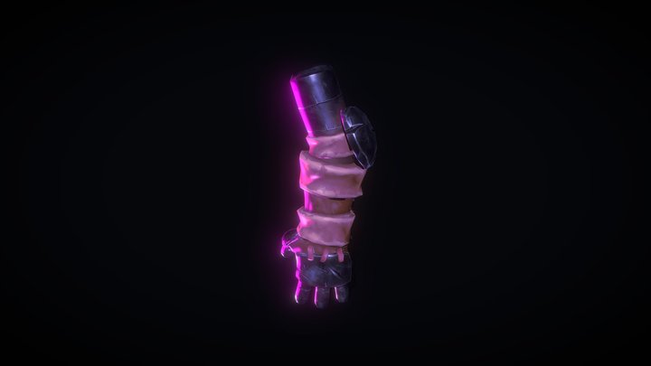 Stylized Armored Hand (FREE download) 3D Model