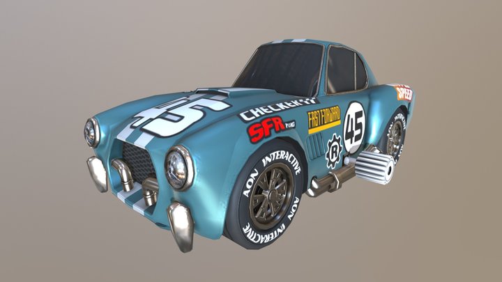 Toy Concept Car 3D Model