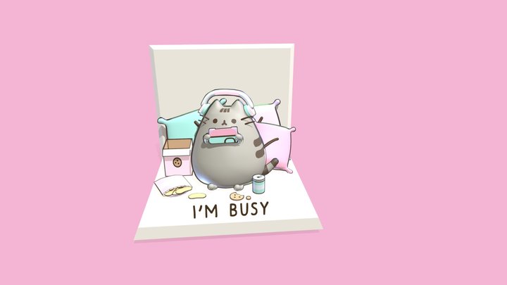 Pusheen the cat: im busy