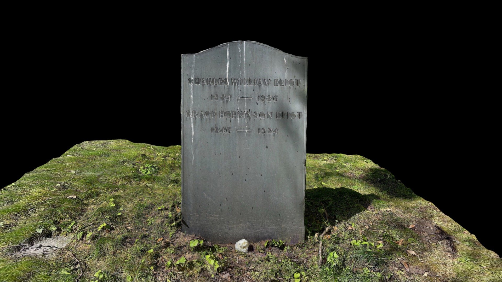 Harvard President Charles Eliot gravestone - Download Free 3D model by ...