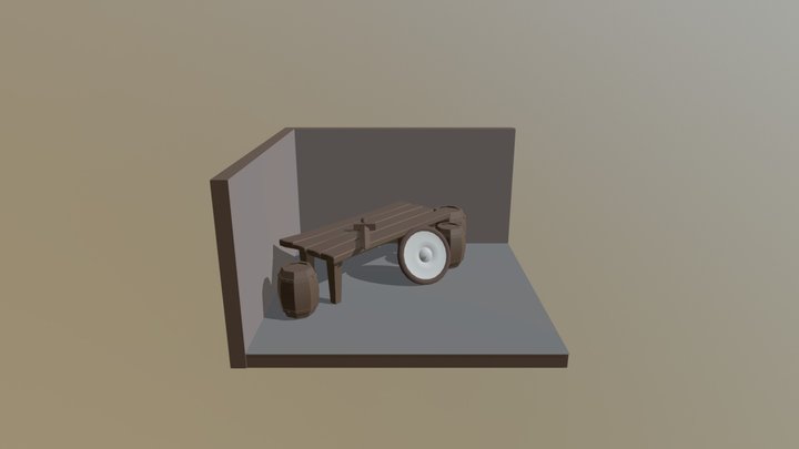 Castle Scene 3D Model