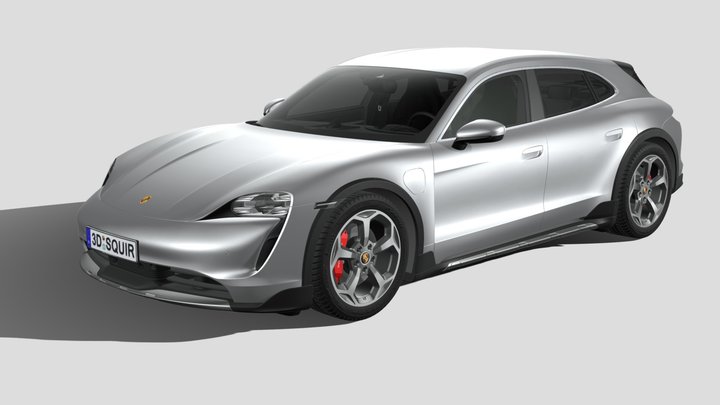 Porsche Taycan 4S Cross Turismo 2021 3D Model