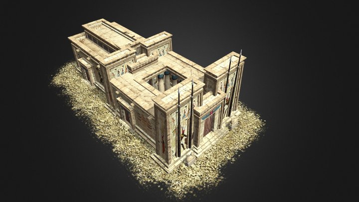 Kushite Amun Temple 3D Model