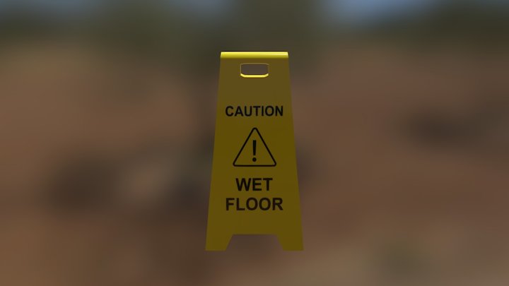 Caution 3D Model