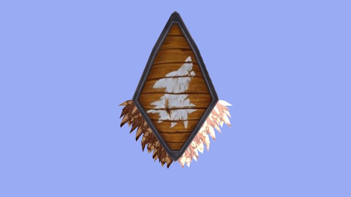 Old Beast Tamer Shield 3D Model