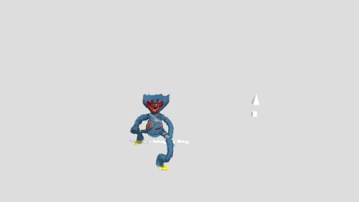 Withered Huggy Wuggy Jumpscare (textures) 3D Model