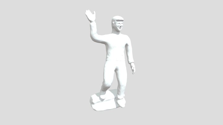 Cheeseus statue original 3D Model