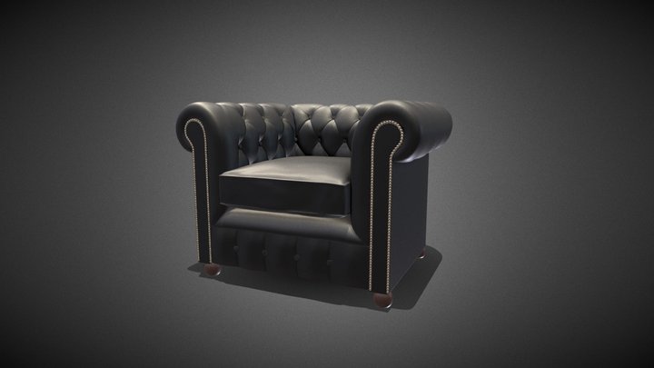chesterfield glb_pbr 3D Model