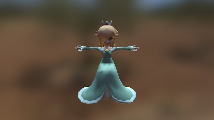 Wii - Super Mario Galaxy - Rosalina 3D Model