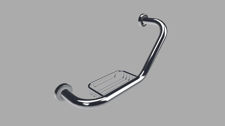 HELVEX - Handle for tub with grate soap dish 3D Model