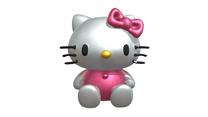 Hello Kitty doll 3D Model