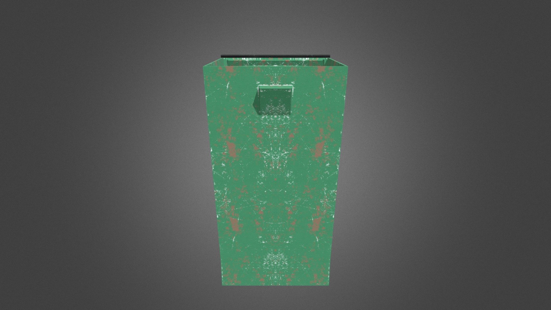 Bote De Basura Desgastado(Trash can with wear)
