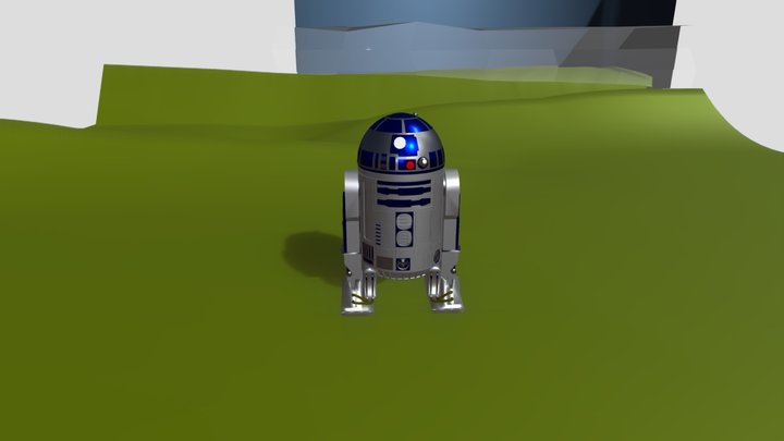 R2-D2 on Tattooine 3D Model