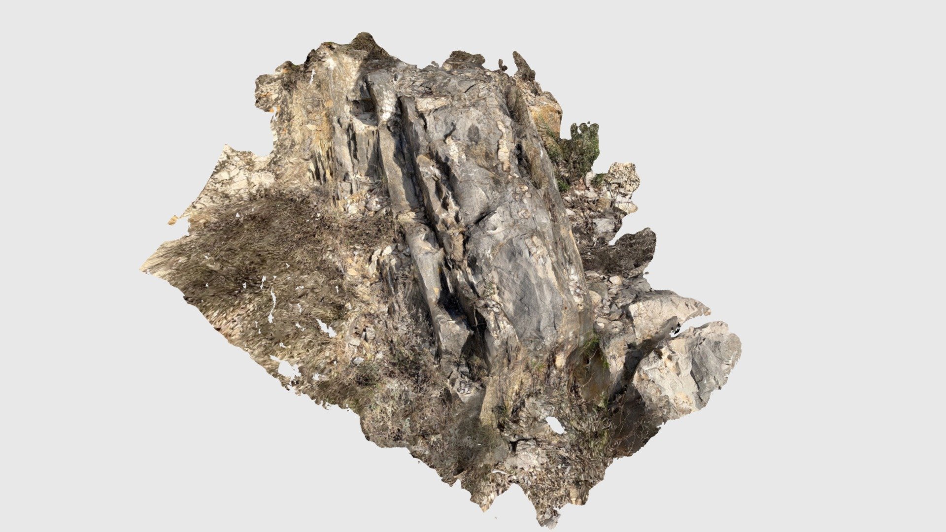 Affleurement au bord de la D77
