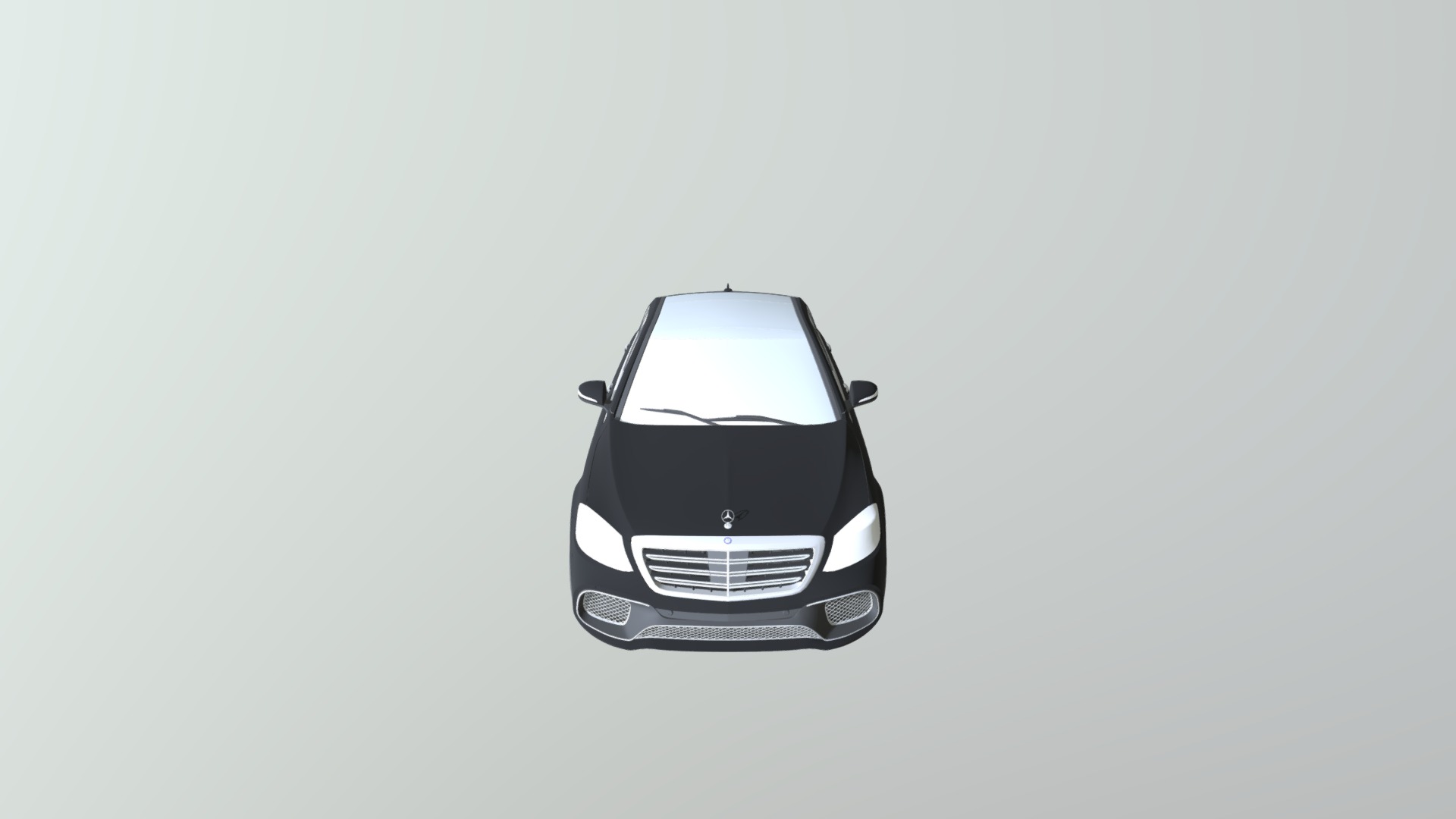 3D model Mercedes AMG S 65 V222 2018 Lang Fbx - This is a 3D model of the Mercedes AMG S 65 V222 2018 Lang Fbx. The 3D model is about a black car with a white background.