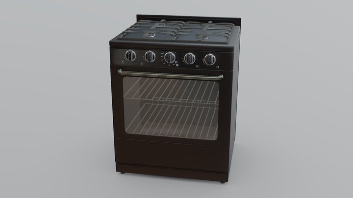 Stove and Oven 3D Model