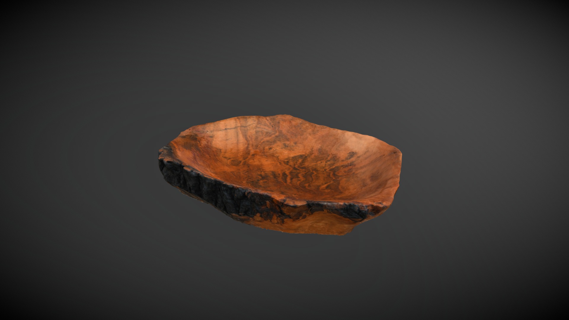 3D model Unique Hand Carved Wooden Bowl - This is a 3D model of the Unique Hand Carved Wooden Bowl. The 3D model is about a close up of a rock.