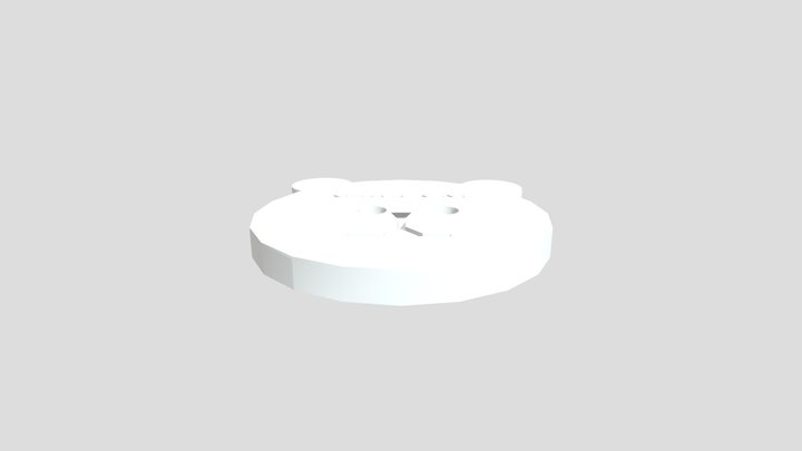 Teddy Bear Button - Almalucia V.M 3D Model