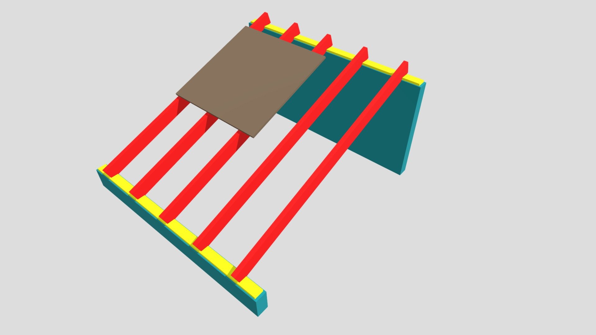 Mono-pitch joist roof