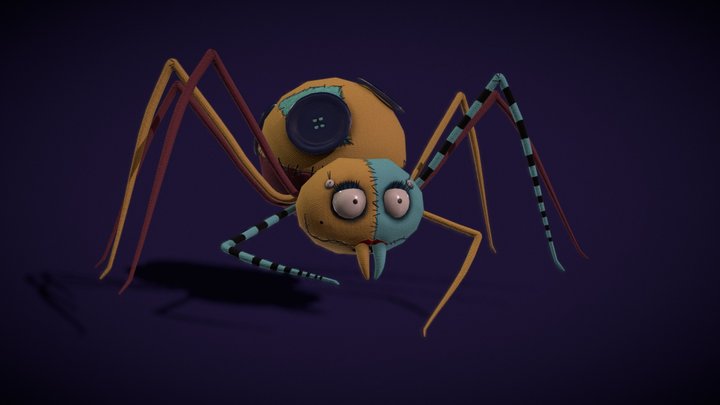 Sallys Spider - Tim Burton style creature 3D Model