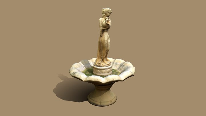 Fountain Statue 3D Model