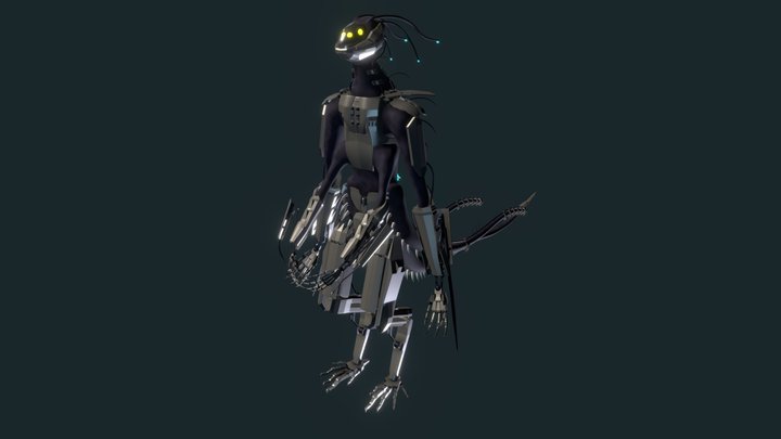 [XYZ School] Serona - Cybernetic Hunter [HP] 3D Model