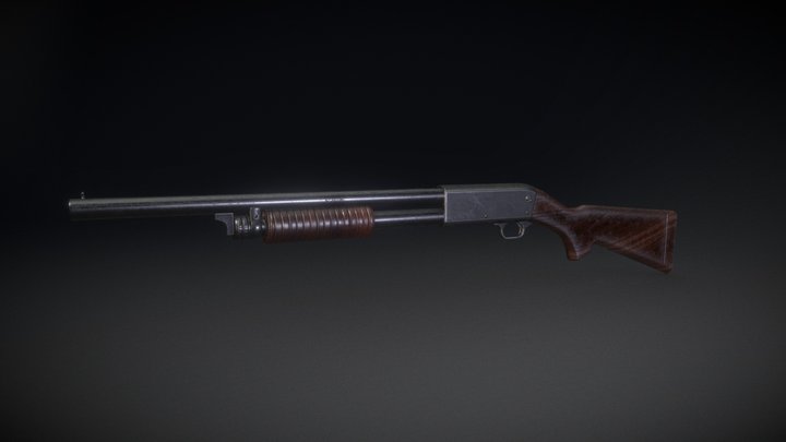 M37 Shotgun 3D Model