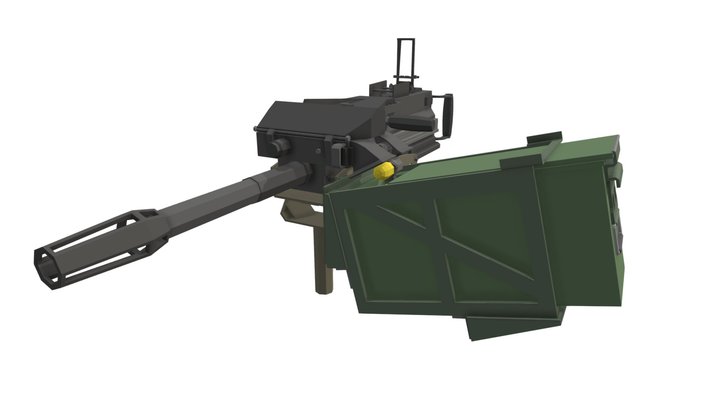 MK19 Low-Poly 3D Model