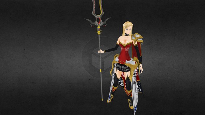 model  girl-test upload 3D Model
