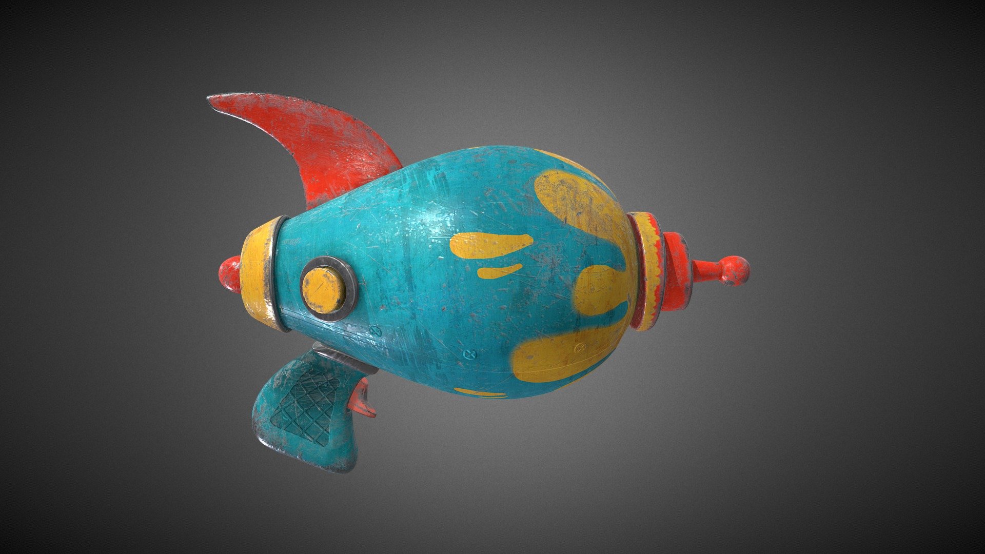 A toy rocket - 3D model by milaha (@elenakozlova479) [9967274] - Sketchfab