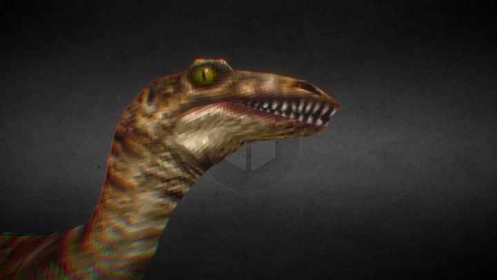 Velociraptor From Carnivores 3D Model