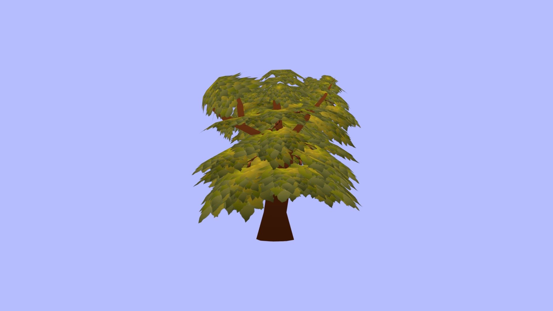 Hand painted tree model