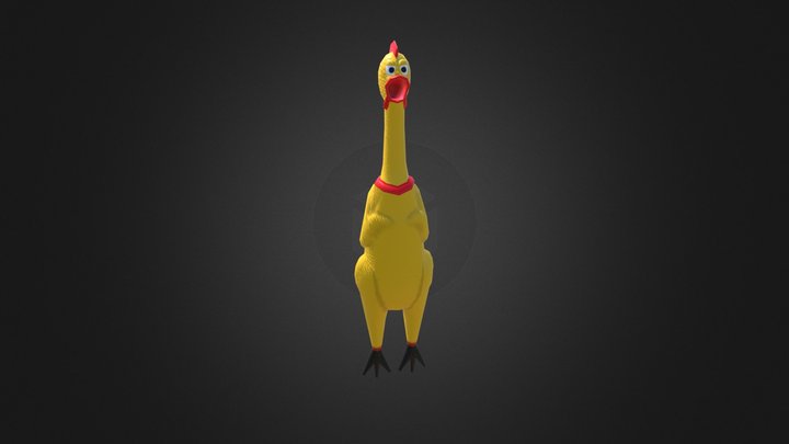 Squeaking Chicken 3D Model