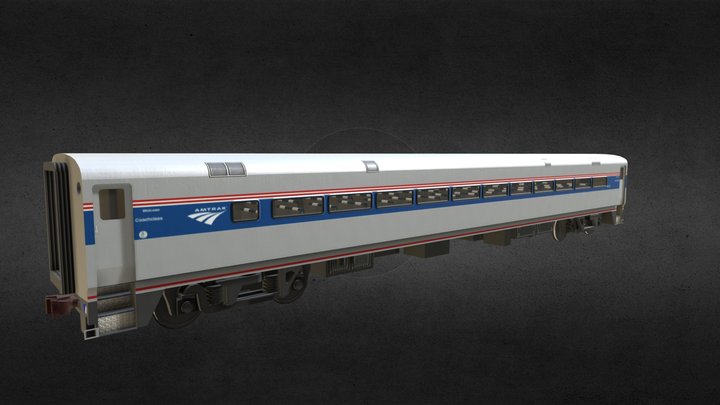 Amtrak Horizon Coach 3D Model