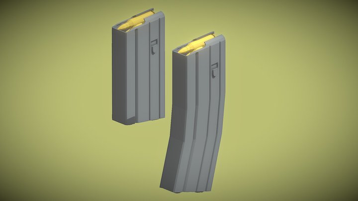Low Poly STANAG Magazines