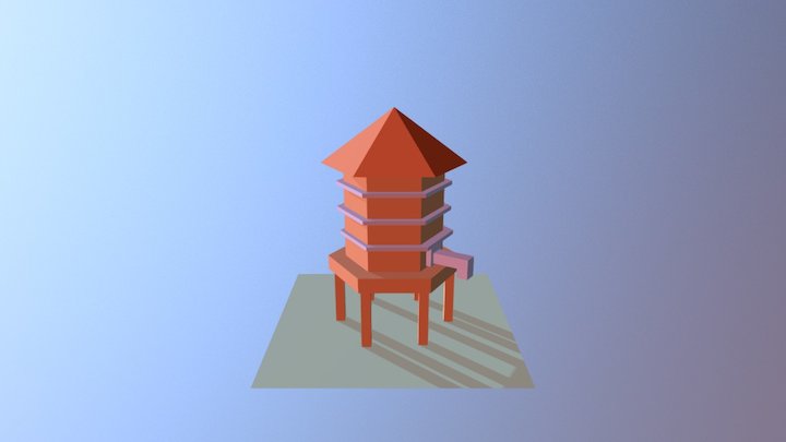 水塔 3D Model