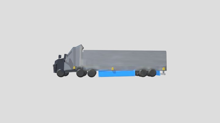 Semi Truck (5 Axles) 3D Model