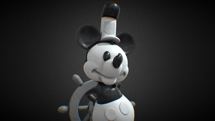 Steamboat Willie 3D Model