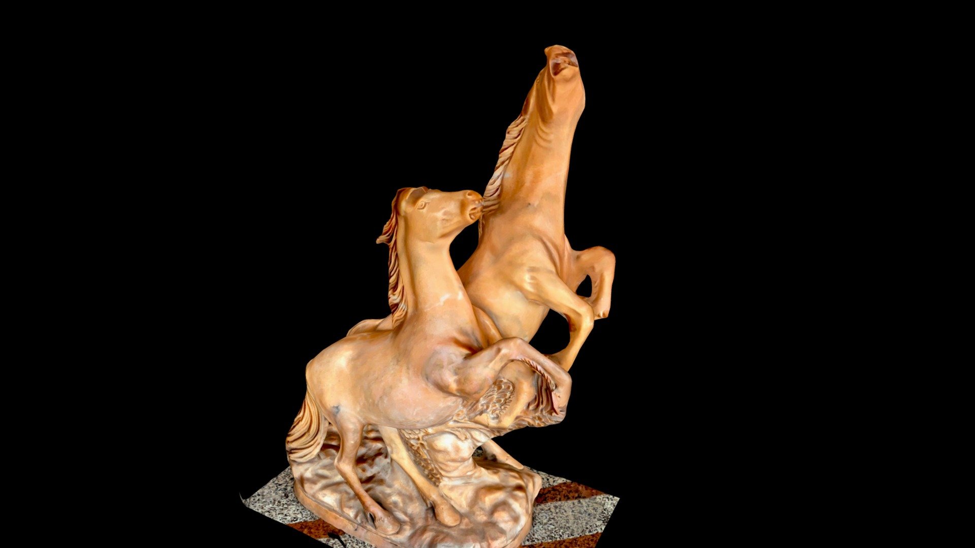 Rearing Horses Statue Download Free 3D model by Alimoğlu Marble