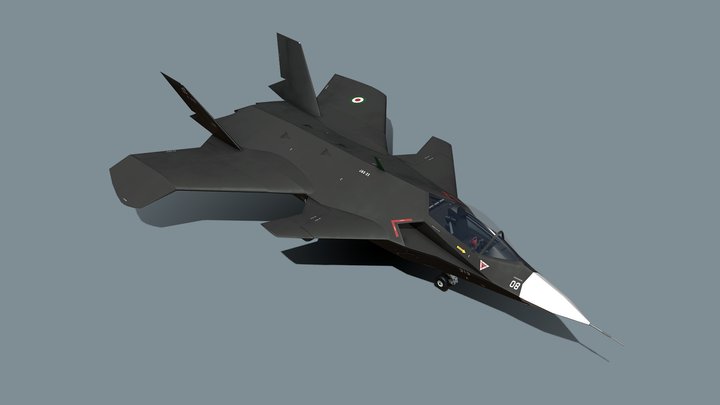 Qaher F-313 stealth fighter 3D Model