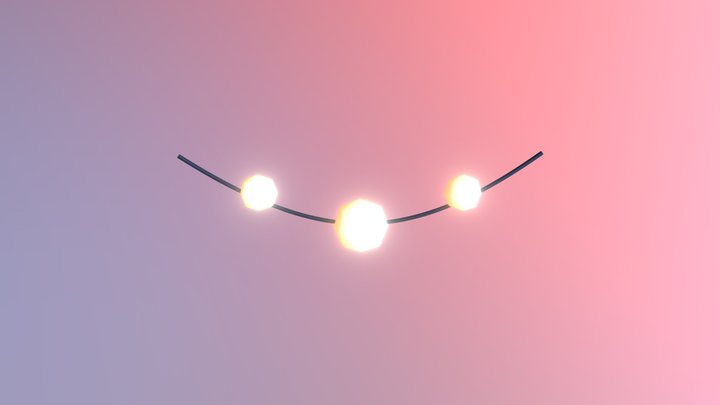 String Lights 3D Model