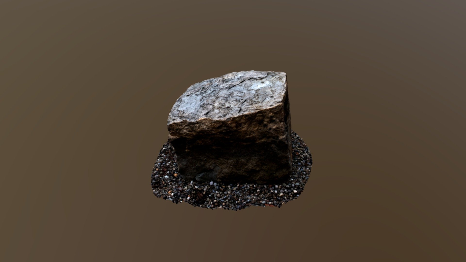 Photoscanned Rock - first attempt.