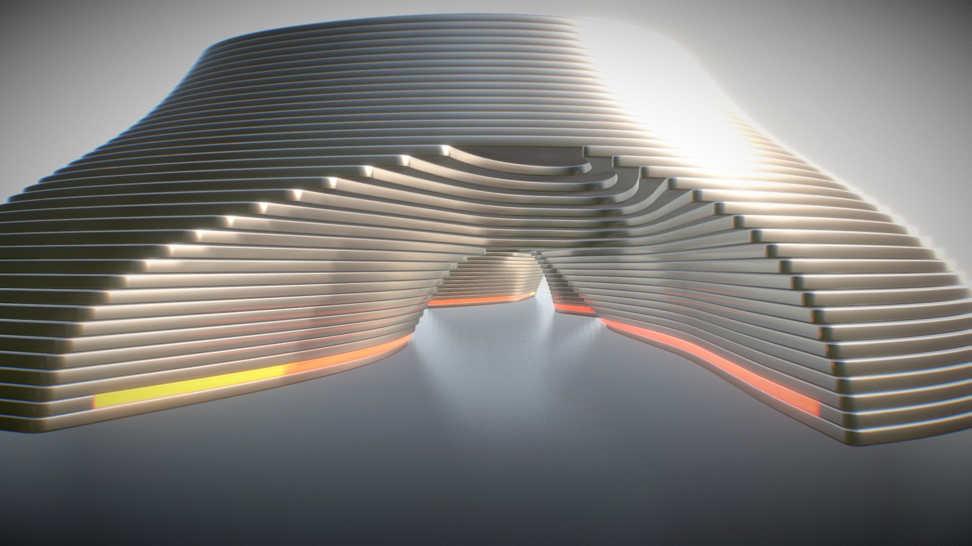 Abstract Layered Architecture Structure 1 - Download Free 3D model by ...